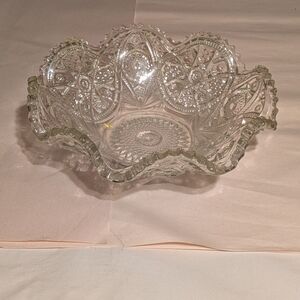 Clear Glass Decorative Bowl